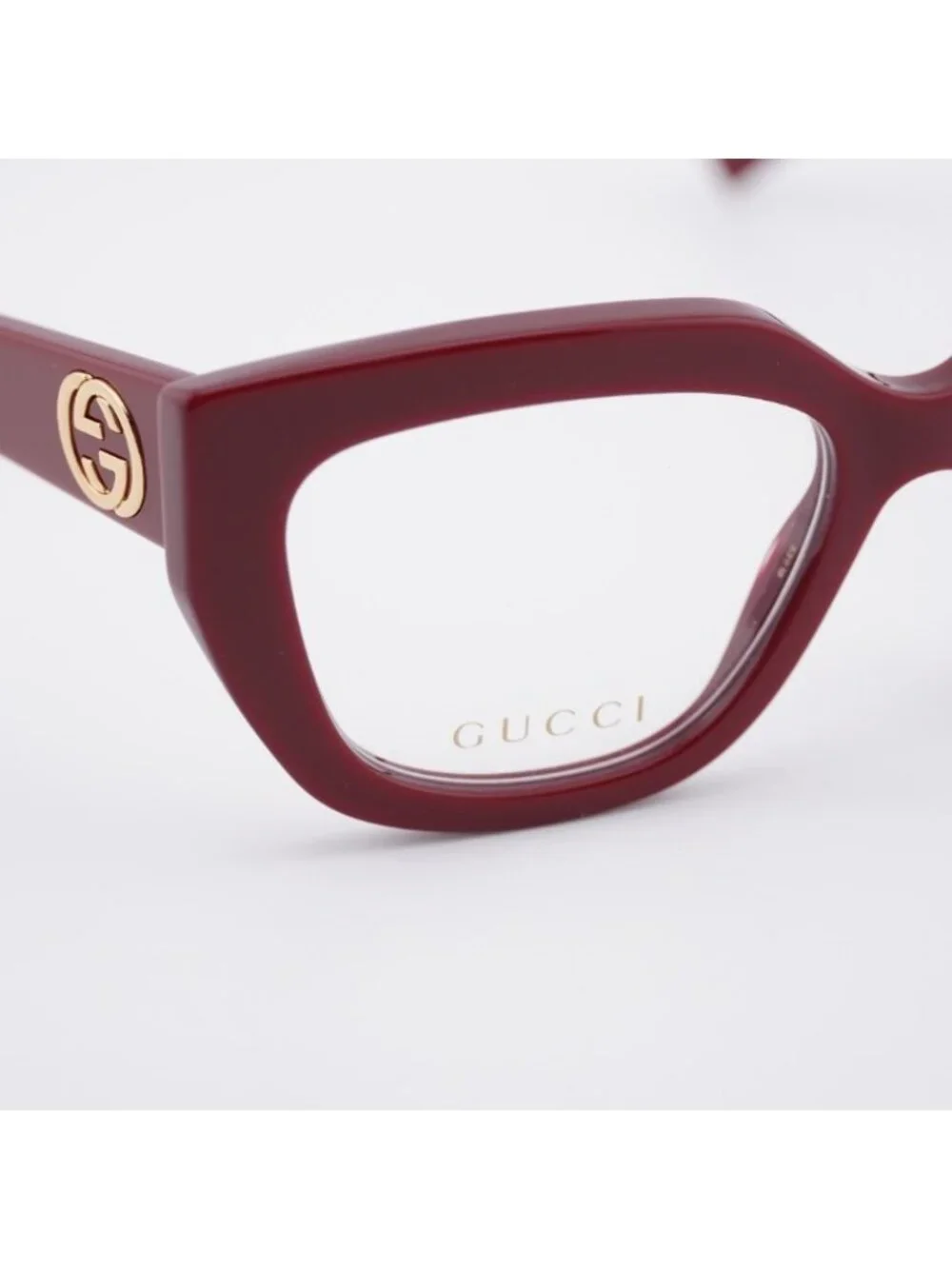 Gucci GG1847O 003 Eyeglasses Bordeaux 53mm Cat Eye Frame